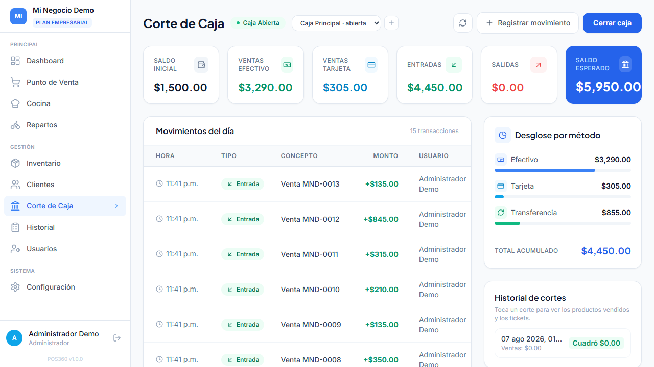 Corte de caja